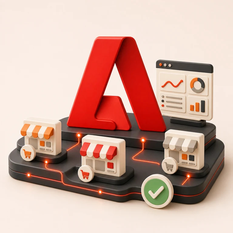 Abstract connected multi-store commerce platform