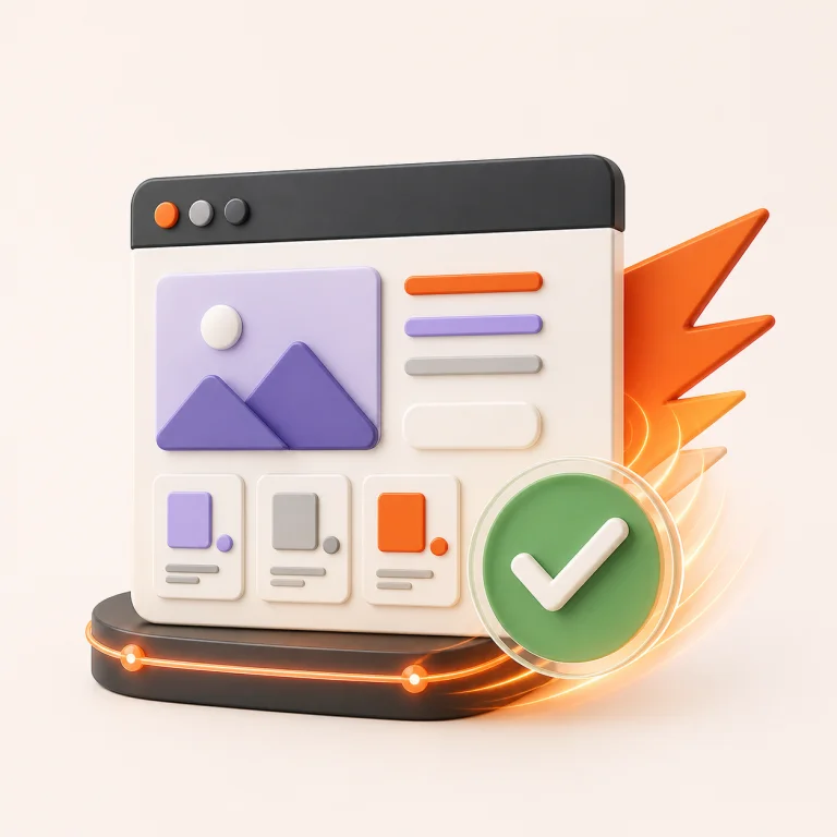 Abstract fast storefront with a support check